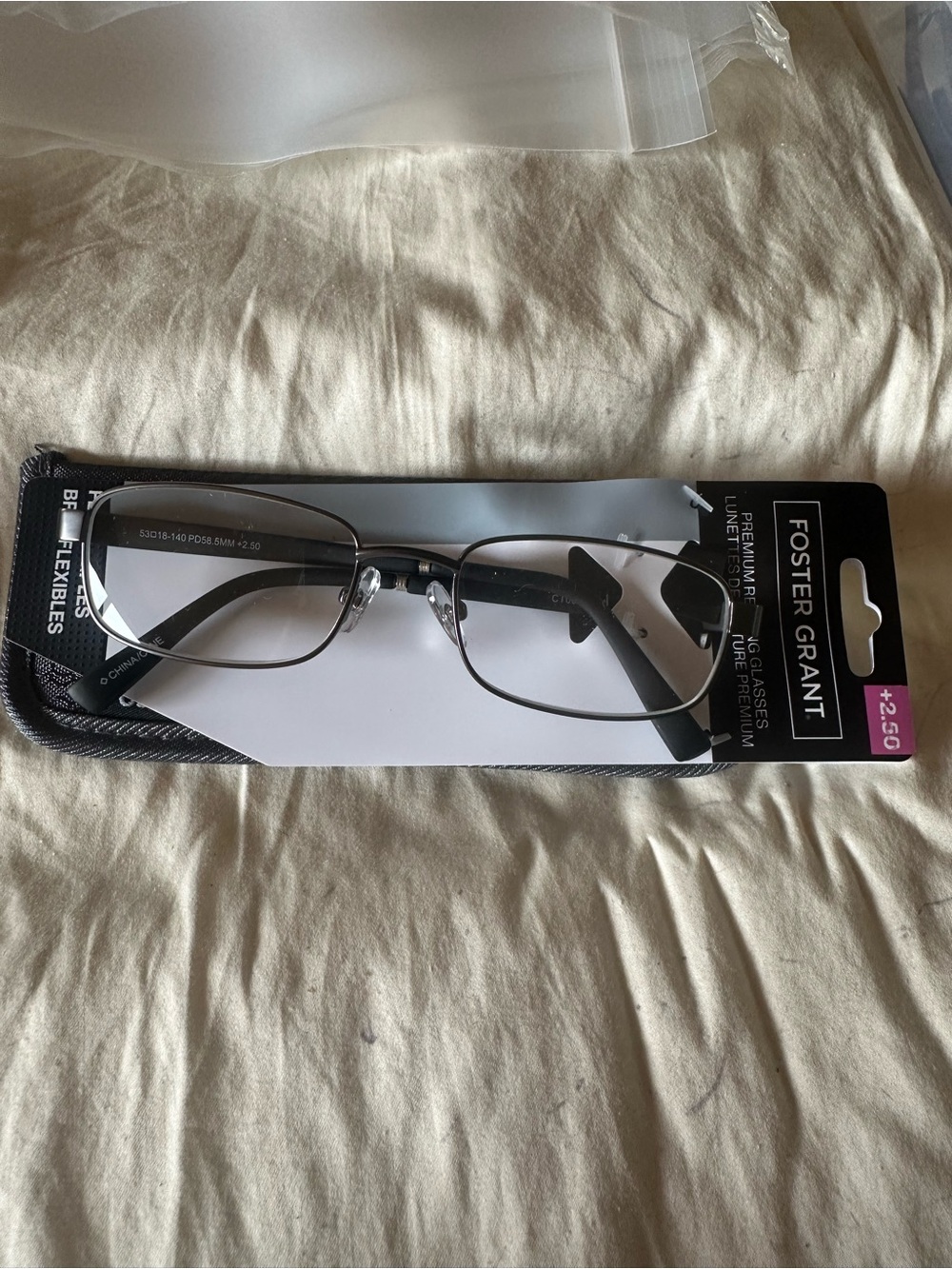 Foster Grant CT0324 Manning Gun +2.50 Reading Glasses